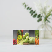 Moderne Elegante Nutritionist Personal Koch Fotos Visitenkarte (Stehend Vorderseite)