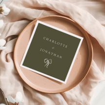 Moderne elegante Olive Green Wedding