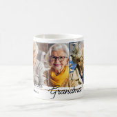 Moderne, elegante Oma-personalisierte Foto-Collage Kaffeetasse (Mittel)