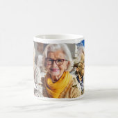 Moderne, elegante Oma-personalisierte Foto-Collage Kaffeetasse (Mittel)