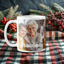 Moderne elegante Oma personalisierte Fotocollage
