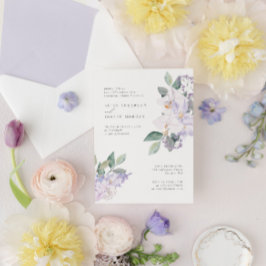 Moderne Elegante Orchideen & Grüne Probe Abendesse Einladung