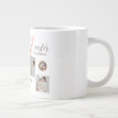 Moderne Elegante Ostersegnung Script 3 Foto Jumbo-Tasse (Rechts)