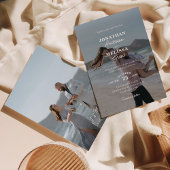 Moderne, elegante Overlay-Foto-Skripte Einladung