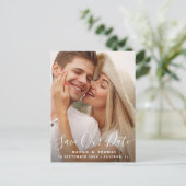 Moderne, elegante Overlay-Postkarte gerettet Postkarte (Stehend Vorderseite)