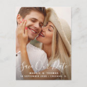 Moderne, elegante Overlay-Postkarte gerettet Postkarte (Vorderseite)