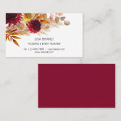 Moderne Elegante Pampas Grass Floral  Visitenkarte (Vorne/Hinten)