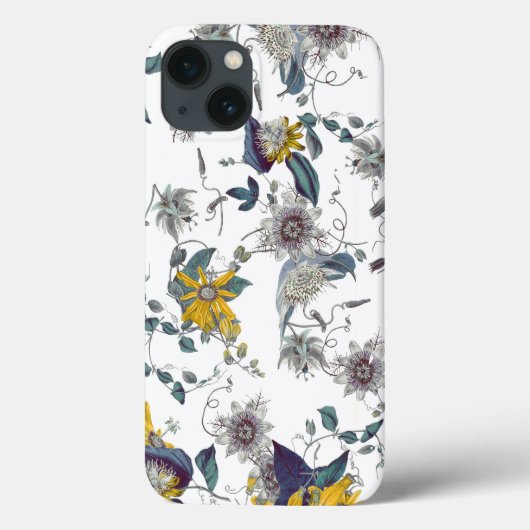 Moderne elegante Passion-Blume Case-Mate iPhone Hülle (Rückseite)