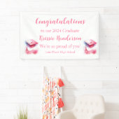 Moderne, elegante Pastel Graduation Cap Banner (Insitu)