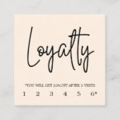 Moderne elegante Pastel Loyalität Karte (Vorderseite)