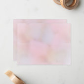 Moderne elegante Pastellfarben - Blankovorlage Mitteilungskarte (Vorderseite/Rückseite Beispiel)