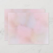 Moderne elegante Pastellfarben - Blankovorlage Mitteilungskarte (Vorne/Hinten)