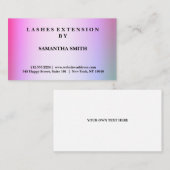 Moderne elegante Peitschen-Erweiterung beruflich Visitenkarte (Vorne/Hinten)