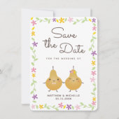 Moderne, elegante, perfekte Hochzeit rettet das Da Save The Date (Vorderseite)