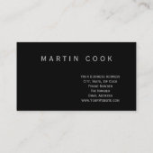 Moderne elegante Personal Trainer Business Card Visitenkarte (Rückseite)