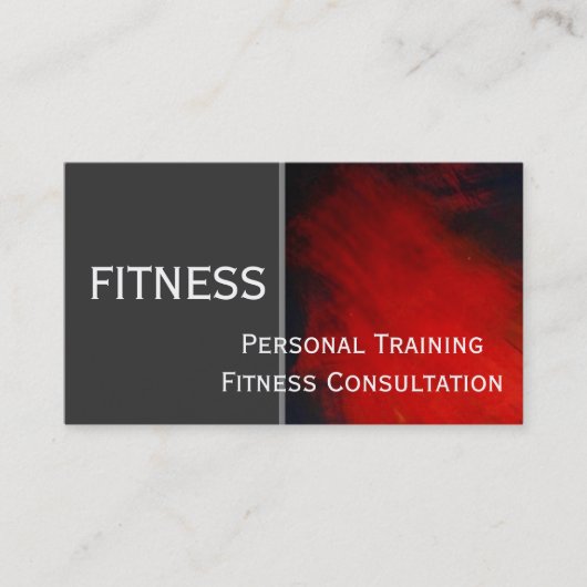 Moderne elegante Personal Trainer Business Card Visitenkarte (Vorderseite)
