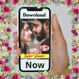 Moderne Elegante personalisieren Vertikal Save the Einladung