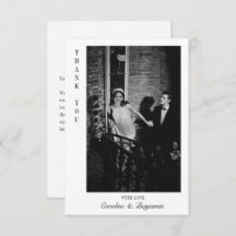 Moderne, elegante Personalisiert Message Foto Hoch