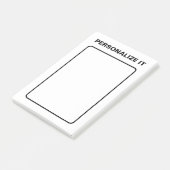 Moderne Elegante Personalisiert Versatile Post-it Klebezettel (angewinkelt)