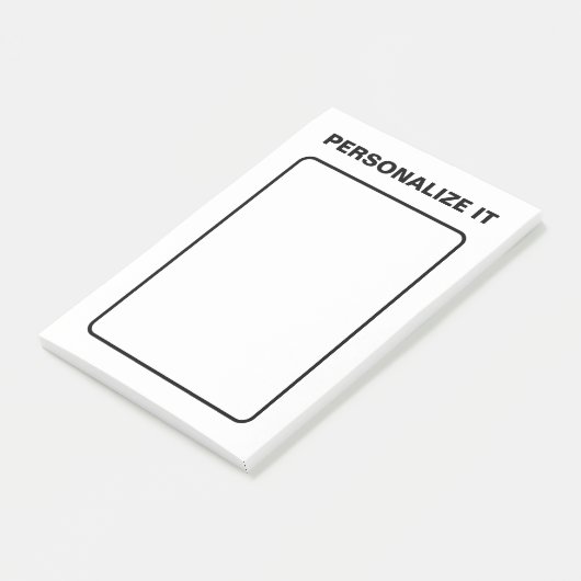 Moderne Elegante Personalisiert Versatile Post-it Klebezettel (angewinkelt)