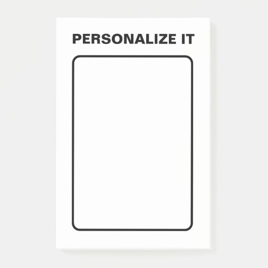 Moderne Elegante Personalisiert Versatile Post-it Klebezettel (Vorderseite)