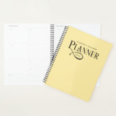 Moderne Elegante Personalisierte Gelbe Planer (Anzeige)
