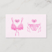 Moderne elegante Pink Lingerie Dusche Begleitkarte (Vorderseite)