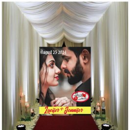 Moderne, elegante Postkarte für Hochzeiten