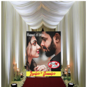 Moderne, elegante Postkarte für Hochzeiten