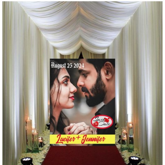 Moderne, elegante Postkarte für Hochzeiten