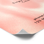 Moderne, elegante Preisliste Poster (Ecke)