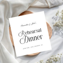 Moderne elegante Probe-Dinnerparty