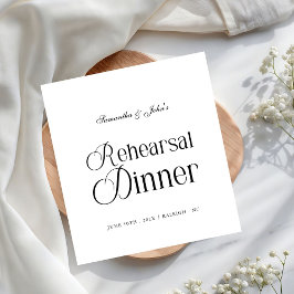 Moderne elegante Probe-Dinnerparty Serviette