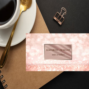 Moderne Elegante Professionelle Glitter Bokeh, Rah Visitenkarte