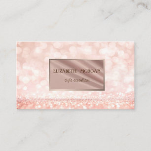 Moderne Elegante Professionelle Glitter Bokeh, Rah Visitenkarte