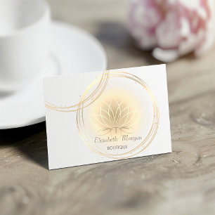 Moderne Elegante Professionelle, Goldene Kreise Lo Visitenkarte