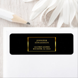 Moderne elegante professionelle goldene schwarze P