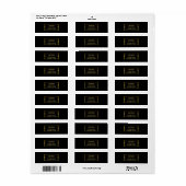 Moderne elegante professionelle goldene schwarze P (Vorne)