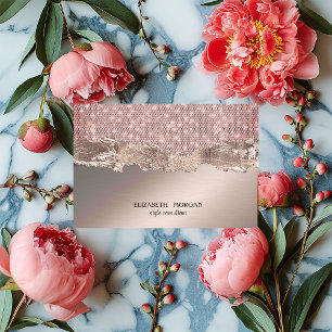 Moderne elegante professionelle Roségold-Paillette Visitenkarte