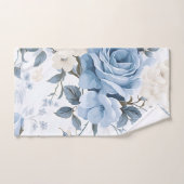 Moderne, elegante Pulverblauer Marine Badhandtuch Set (Handtuch)