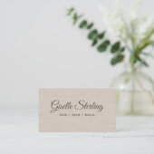 Moderne elegante QR-Code-Linencard Visitenkarte (Stehend Vorderseite)
