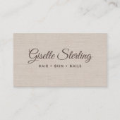 Moderne elegante QR-Code-Linencard Visitenkarte (Vorderseite)