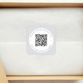 Moderne, elegante QR Code Shop Aufkleber
