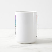 Moderne elegante QR-Code-Upload-Logo-Vorlage Kaffeetasse (Mittel)