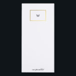 moderne, elegante, quadratische Folien Magnetischer Notizblock<br><div class="desc">Moderne, elegante, quadratische Folien, wählen Sie Ihre anpassbare Folie Gold, Rose Gold oder Silber, wenn Sie Ihr Design bearbeiten. Ändern Sie bei Bedarf die Farbe innerhalb des Quadrats, um den Bereich zu betonen. ・ Monogram/Name ・ To Do Lists ・ Message Board ・ Lebensmittelliste ・ Einkaufsliste ・ Mit Monogramm ・ Personalisiert...</div>