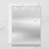 Moderne elegante Quinceanera Einladung (Rückseite)