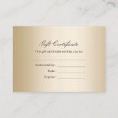 Moderne elegante rabattkarte (Rückseite)