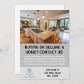 Moderne Elegante Real Anwesen Agent Benutzerdefini Einladung (Vorne/Hinten)