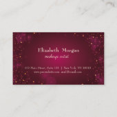 Moderne elegante Red Loyalty Card Treuekarte (Rückseite)