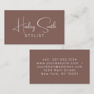 Moderne Elegante Region Siena Beruflich Visitenkarte